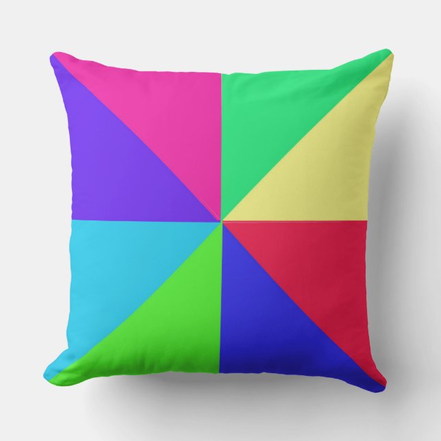 Colourful Spiral Pillow (Front)