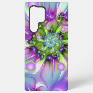 Colourful Spiral Round Shapes Abstract Fractal Art Samsung Galaxy Case