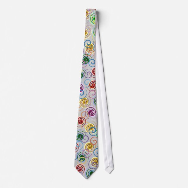 Colourful Spirals - Tie (Front)