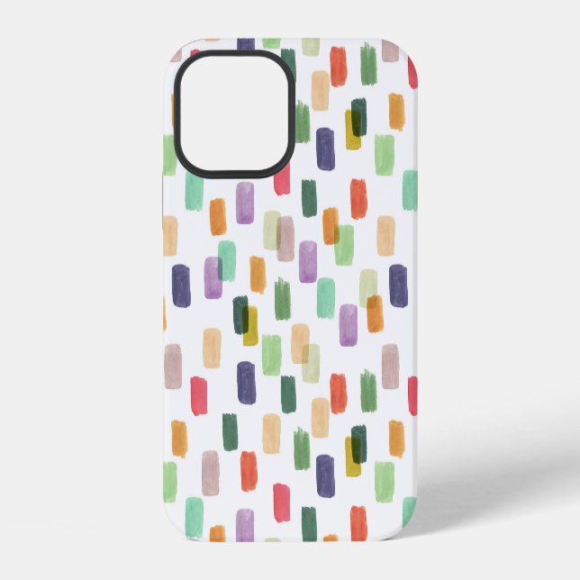 Colourful Splash: Abstract Seamless Background iPhone Case (Back)