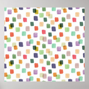 Colourful Splash: Abstract Seamless Background Poster