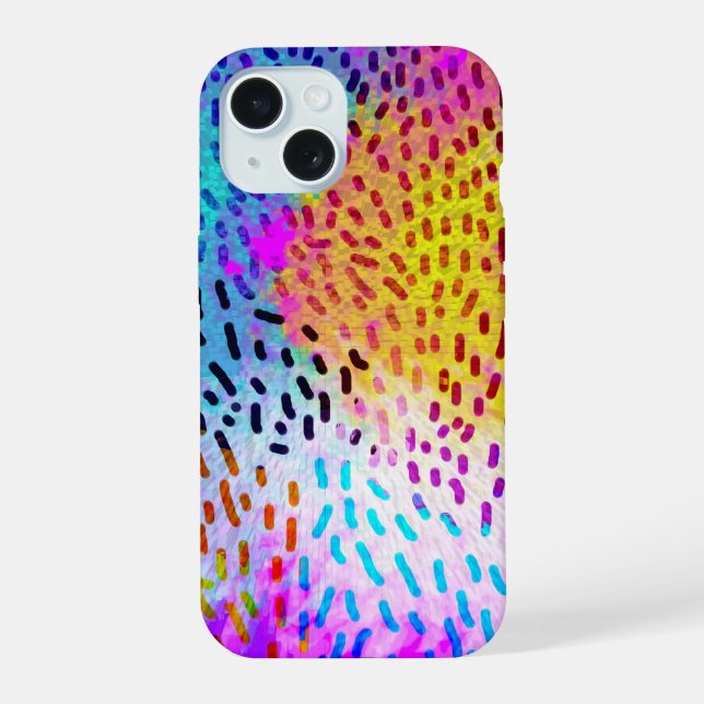 Colourful Splash Animal Print iPhone Case (Back)