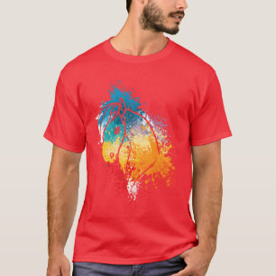 Colourful Splash Art Farm animals Horse pony head T-Shirt
