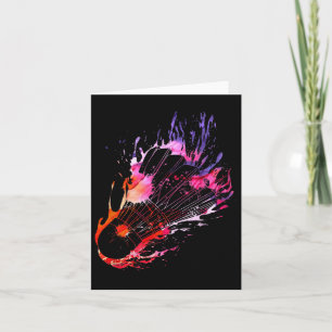 Colourful Splash Badminton Shuttle  Card