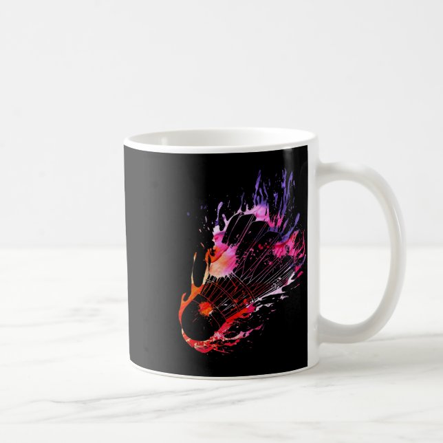 Colourful Splash Badminton Shuttle  Coffee Mug (Right)