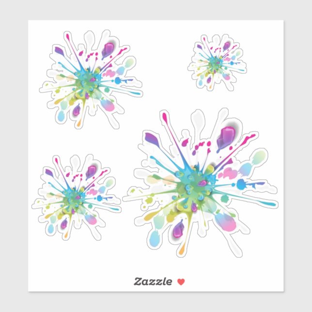 Colourful Splash Design (Sheet)