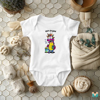 Colourful Splash Dinosaur Toddler Fun Baby Bodysuit