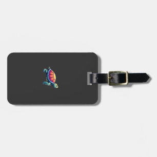 Colourful Splash Eastern Box Turtle (1) Luggage Tag