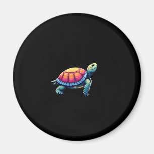 Colourful Splash Eastern Box Turtle (1) Magnet