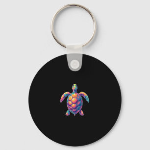 Colourful Splash Eastern Box Turtle (2) Key Ring