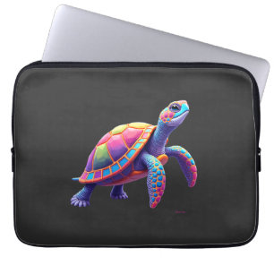 Colourful Splash Eastern Box Turtle (4) Laptop Sleeve