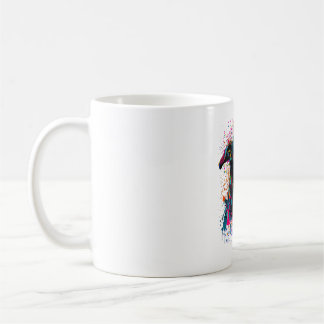 Colourful Splash Greyhound Portrait Puppy Owner Coffee Mug