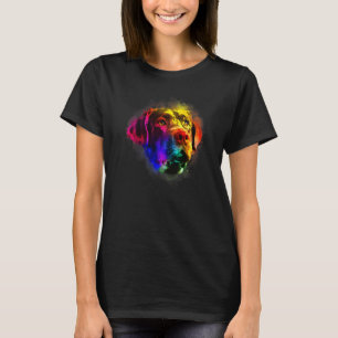 Colourful Splash Labrador Retriever Portrait Lab O T-Shirt