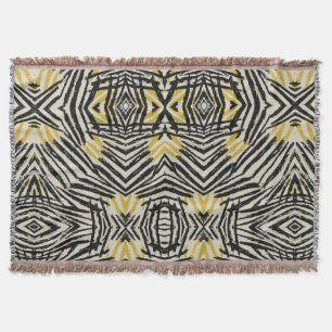 Colourful Splashes and Dynamic Lines Throw Blanket