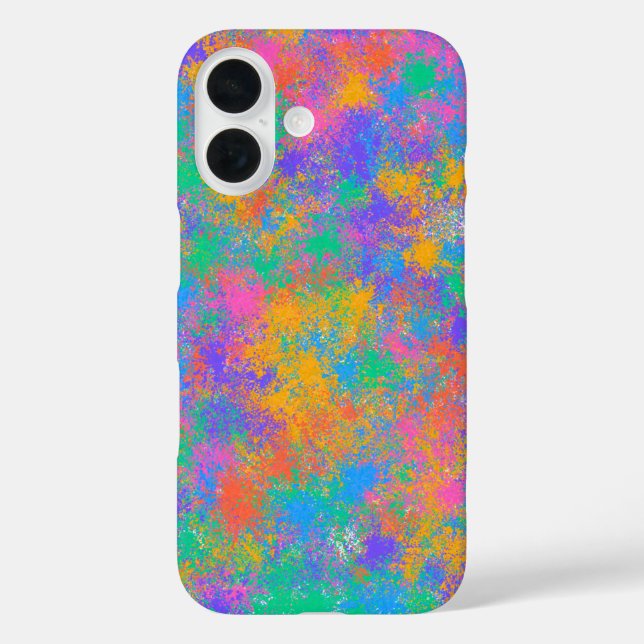 Colourful Splatter Art Case-Mate iPhone Case (Back)