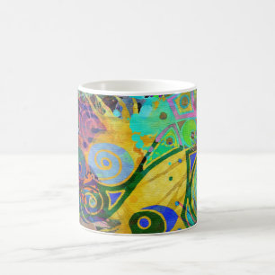 colourful splatter coffee mug