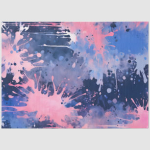 Colourful Splatter Paint Art Tissue Paper