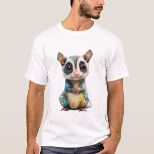 Colourful Splattered Paint Sugar Glider Men T-Shirt