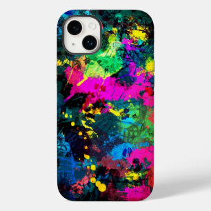 Colourful spot stain art Case-Mate iPhone 14 plus case