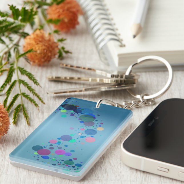 Colourful Spots Key Ring (Front Right)