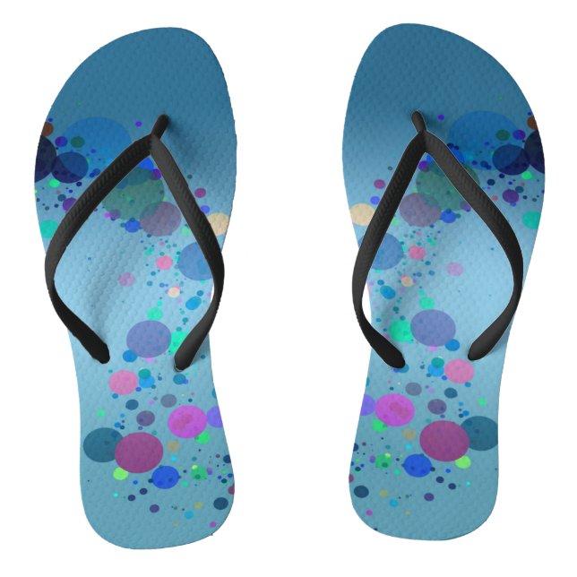Colourful Spots Thongs (Footbed)