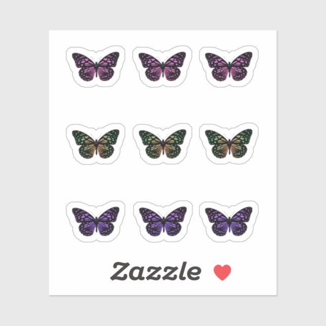 Colourful Spotted Butterfly Pack (Sheet)