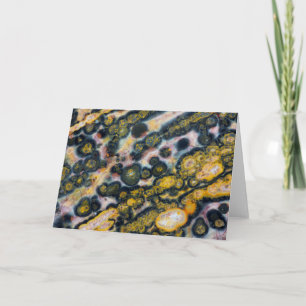 Colourful Spotted Ocean Jasper Card