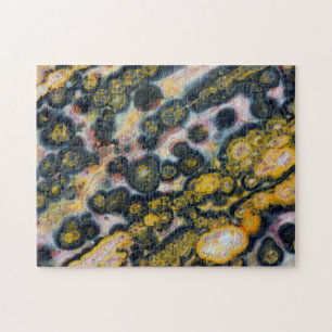 Colourful Spotted Ocean Jasper Jigsaw Puzzle