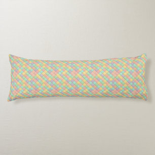 Colourful spring/Easter vintage patchwork quilt  Body Cushion