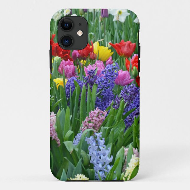 Colourful spring flower garden Case-Mate iPhone case (Back)