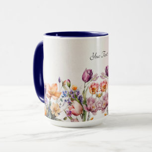 Colourful Spring Flowers Mug
