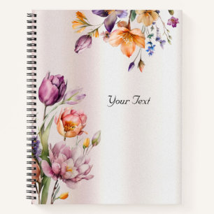 Colourful Spring Flowers Notebook