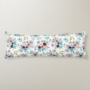 Colourful spring flowers pattern body cushion