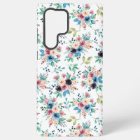 Colourful spring flowers pattern