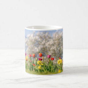 Colourful Spring Flowers with Tulips and Daffodils Coffee Mug