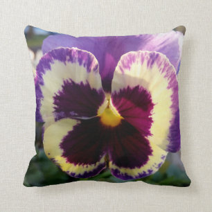 colourful spring Pansy Cushion