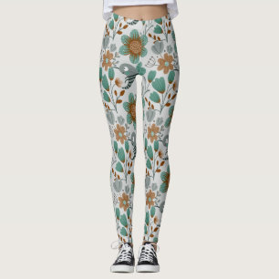Colourful Spring Pattern Leggings