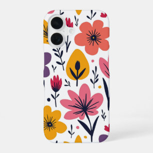 Colourful Spring Wildflower Meadow Botanical iPhone 16 Case