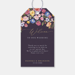 Colourful Spring Wildflower Meadow Garden Wedding Gift Tags