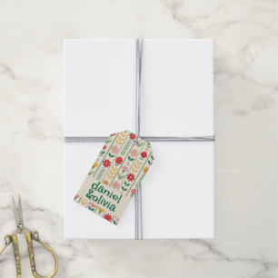 Colourful Spring Wildflower Meadow Garden Wedding Gift Tags