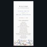 Colourful Spring Wildflower Meadow Garden Wedding  Program<br><div class="desc">Capture the beauty of nature on your special day with our exquisite wildflower watercolor wedding program. Elegant, unique, and blooming with love. Use the text fields to personalise your design with your own wording and details. If you want to change the font style, colour or text placement, simply click the...</div>