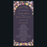 Colourful Spring Wildflower Meadow Garden Wedding  Program<br><div class="desc">Make your wedding day unforgettable with our beautifully crafted, floral wedding program. The delicate pastel flower wreath brings a romantic, garden-inspired touch to your celebration. Personalise the card with your own text, and easily adjust the font style, colour, and layout to suit your taste by clicking the 'Customise Further' button....</div>