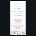 Colourful Spring Wildflower Meadow Garden Wedding  Program<br><div class="desc">Capture the beauty of nature on your special day with our exquisite wildflower watercolor wedding program. Elegant, unique, and blooming with love. Use the text fields to personalise your design with your own wording and details. If you want to change the font style, colour or text placement, simply click the...</div>