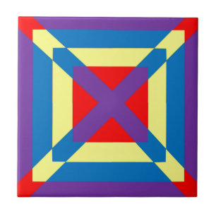 Colourful Square Ceramic Tile