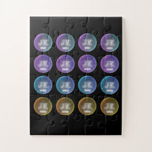 Colourful Square Design Logo Four Years Puzzle
