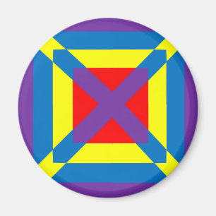 Colourful Square Magnet