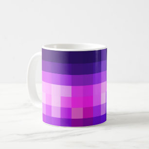 Colourful Square Mosaic Purple/Magenta/Navy Coffee Mug