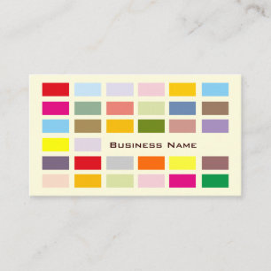 Colourful Square Pattern Business Card Template