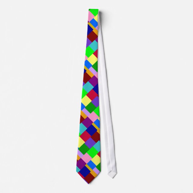 Colourful Squared Necktie (Front)