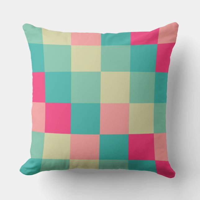 Colourful Squares 012 Cushion (Front)